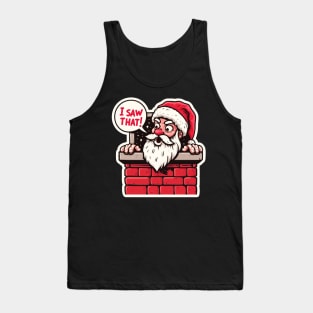 I SAW THAT MeMe Santa Claus Tank Top